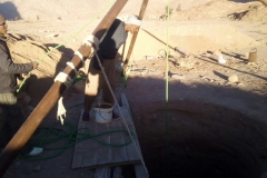Digging wells at Saint Catherine (Sinai, Egypt)