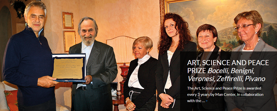 ART, SCIENCE AND PEACE PRIZE <i>Bocelli, Benigni,<br>Veronesi, Zeffirelli, Pivano</i>